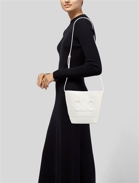 celine triomphe mini bucket